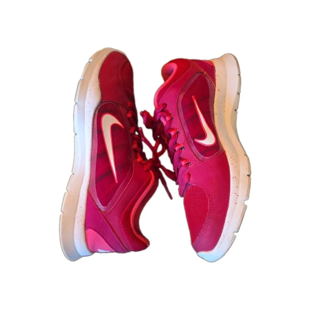 VGC! Nike Flex Trainer 4 643083-603 Womens Size 8 Training Shoes Pink White